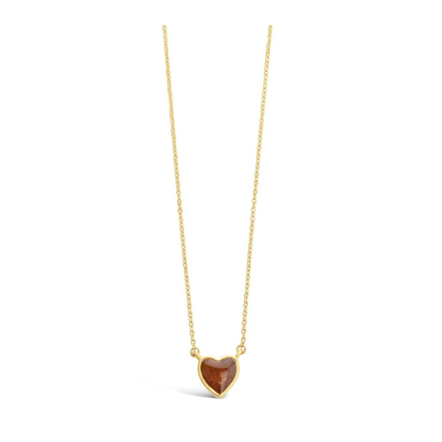 Jewelry Dune Jewelry | Delicate Dune Heart Necklace - 14K Gold Vermeil