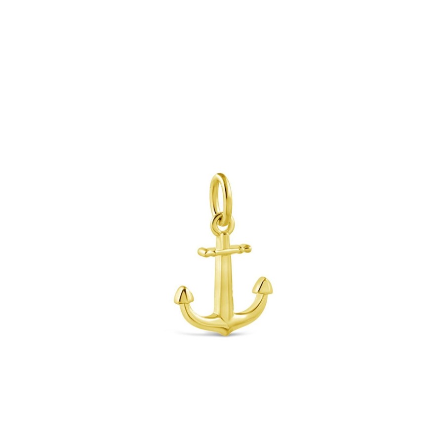 Jewelry Dune Jewelry | Collectible Travel Treasures Anchor Charm - 14K Gold Vermeil