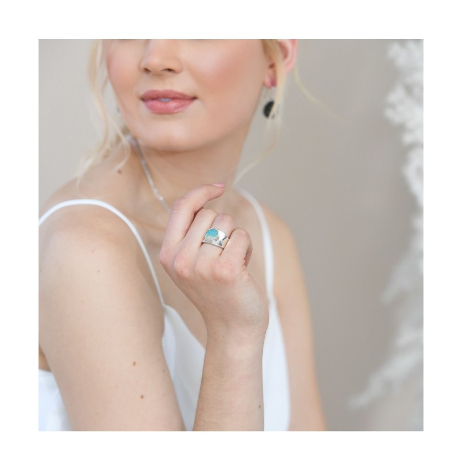 Jewelry Dune Jewelry | Bayview Ring - Mother Of Pearl Gradient