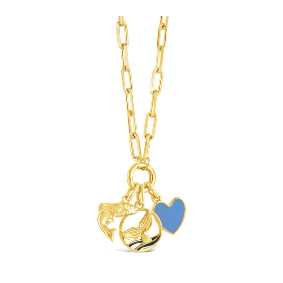 Jewelry Dune Jewelry | Collectible Travel Treasures Charm Holder Necklace - 14K Gold Vermeil