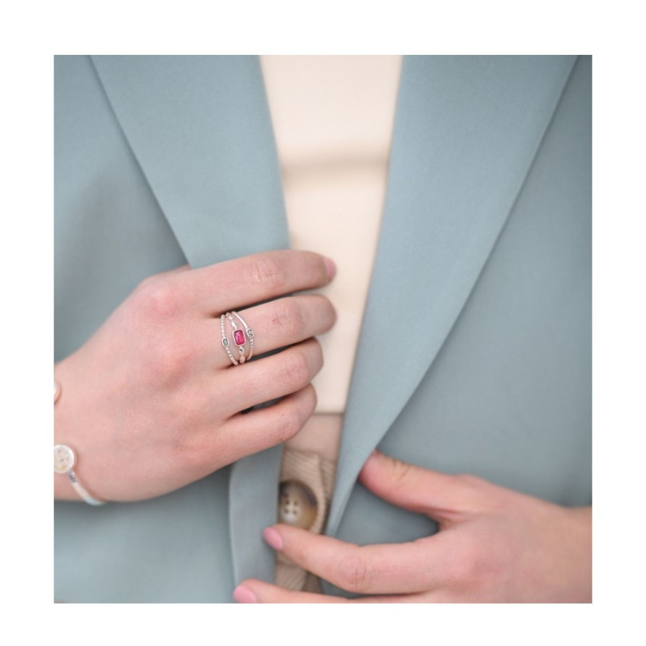 Jewelry Dune Jewelry | Boho Stack Ring Larimar And Sand