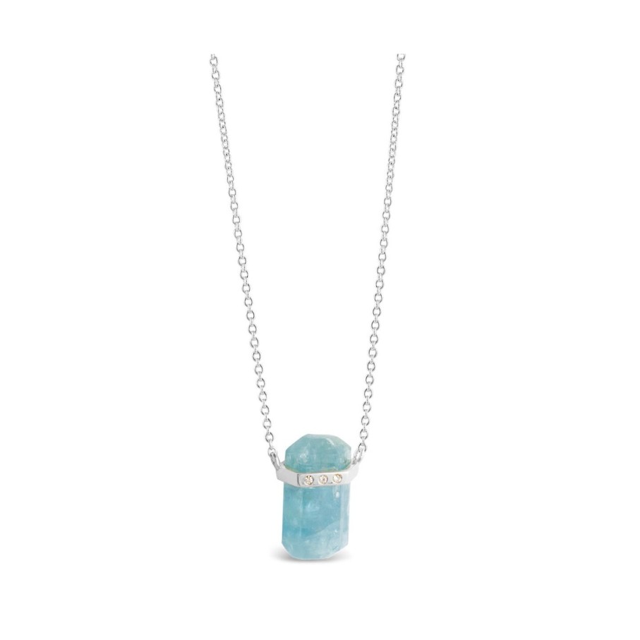 Jewelry Dune Jewelry | Blue Ice Aquamarine Necklace By Camille Kostek