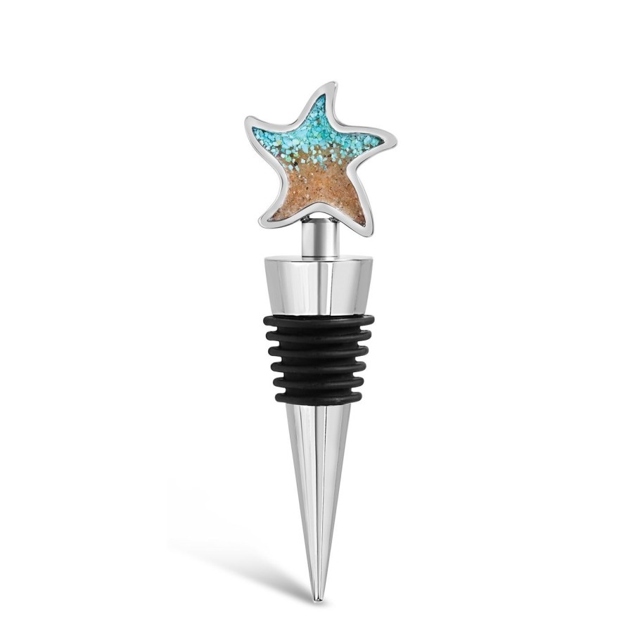 Home Accents Dune Jewelry Wine Stoppers | Starfish Wine Stopper - Turquoise Gradient