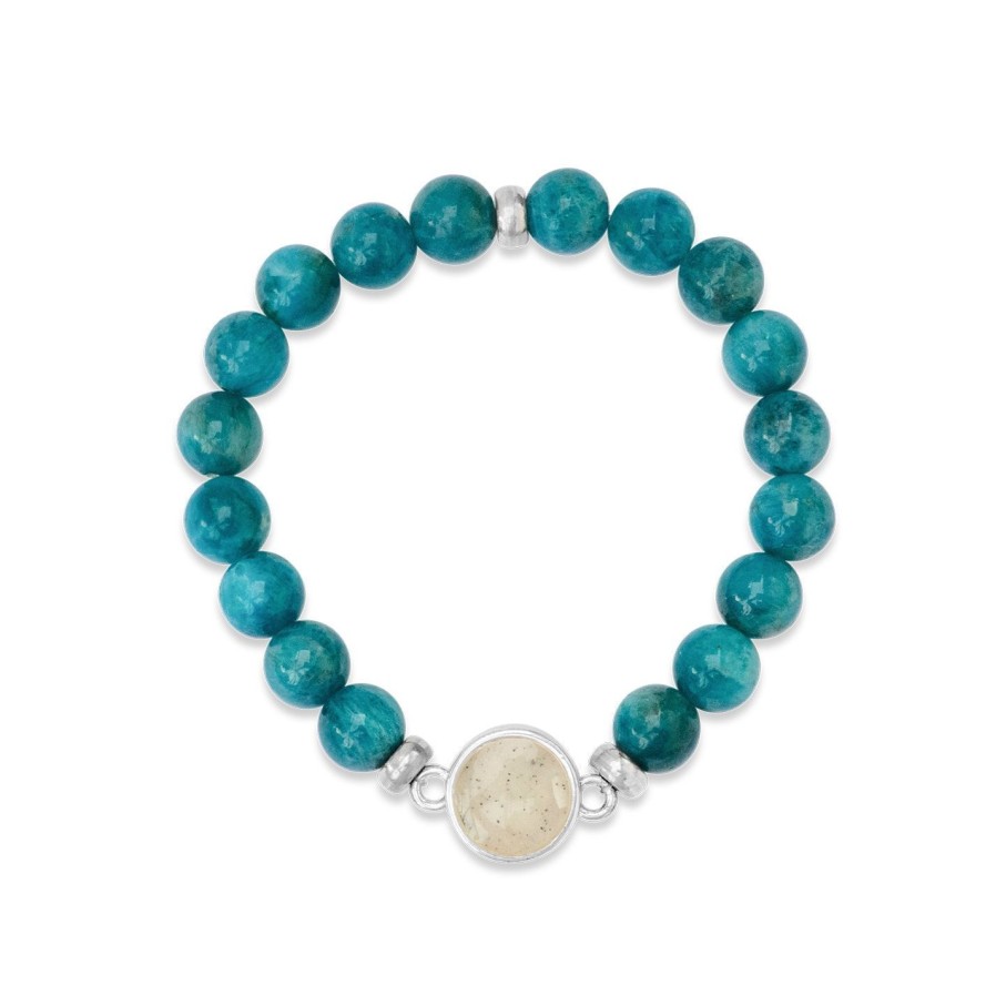 Jewelry Dune Jewelry | Round Beaded Bracelet - Apatite