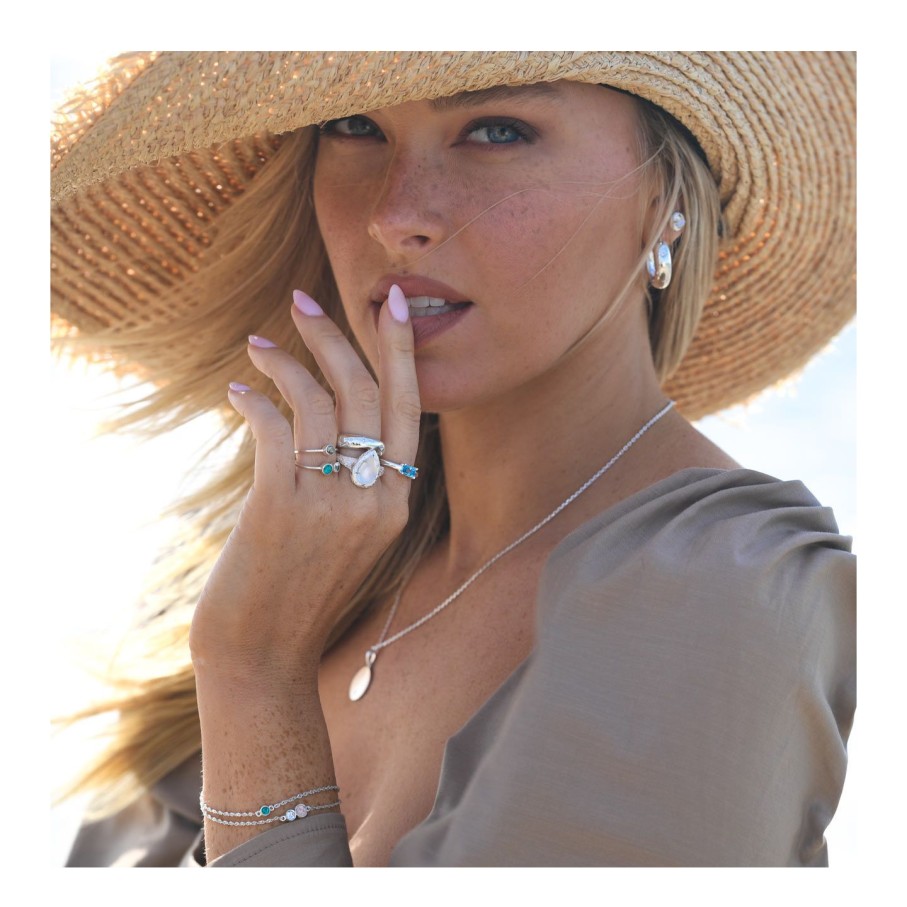 Jewelry Dune Jewelry | Aquamarine Baguette Cut Ring By Camille Kostek