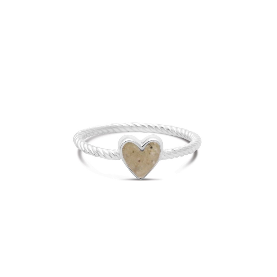 Jewelry Dune Jewelry | Rope Stacker Ring - Heart