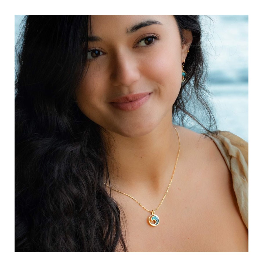 Jewelry Dune Jewelry | Wave Necklace - 14K Gold Vermeil