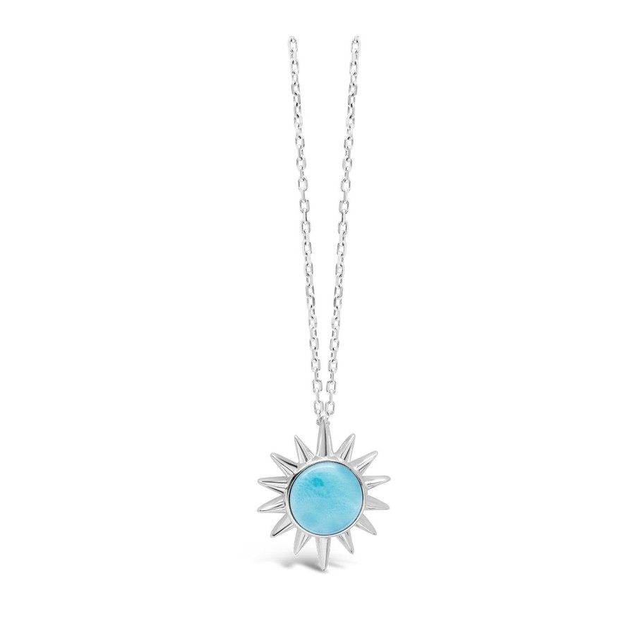 Jewelry Dune Jewelry | The Sun Necklace - Long - Larimar