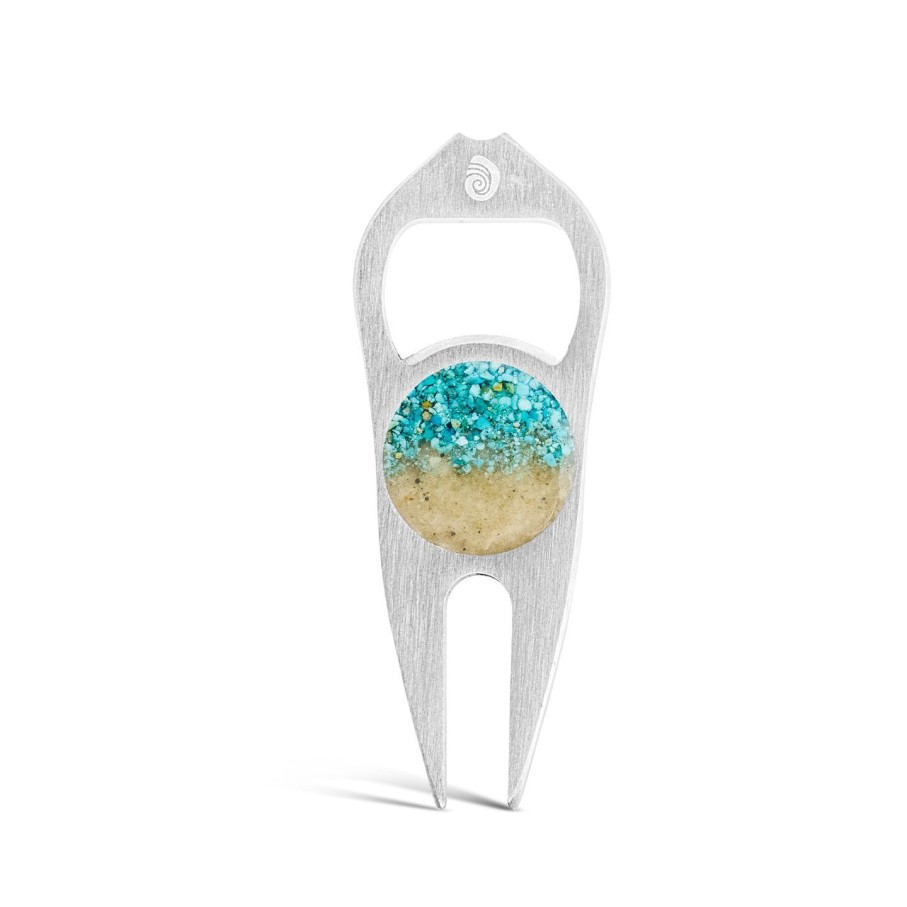 Jewelry Dune Jewelry | Golf Divot-Repair Tool And Bottle Opener - Turquoise Gradient