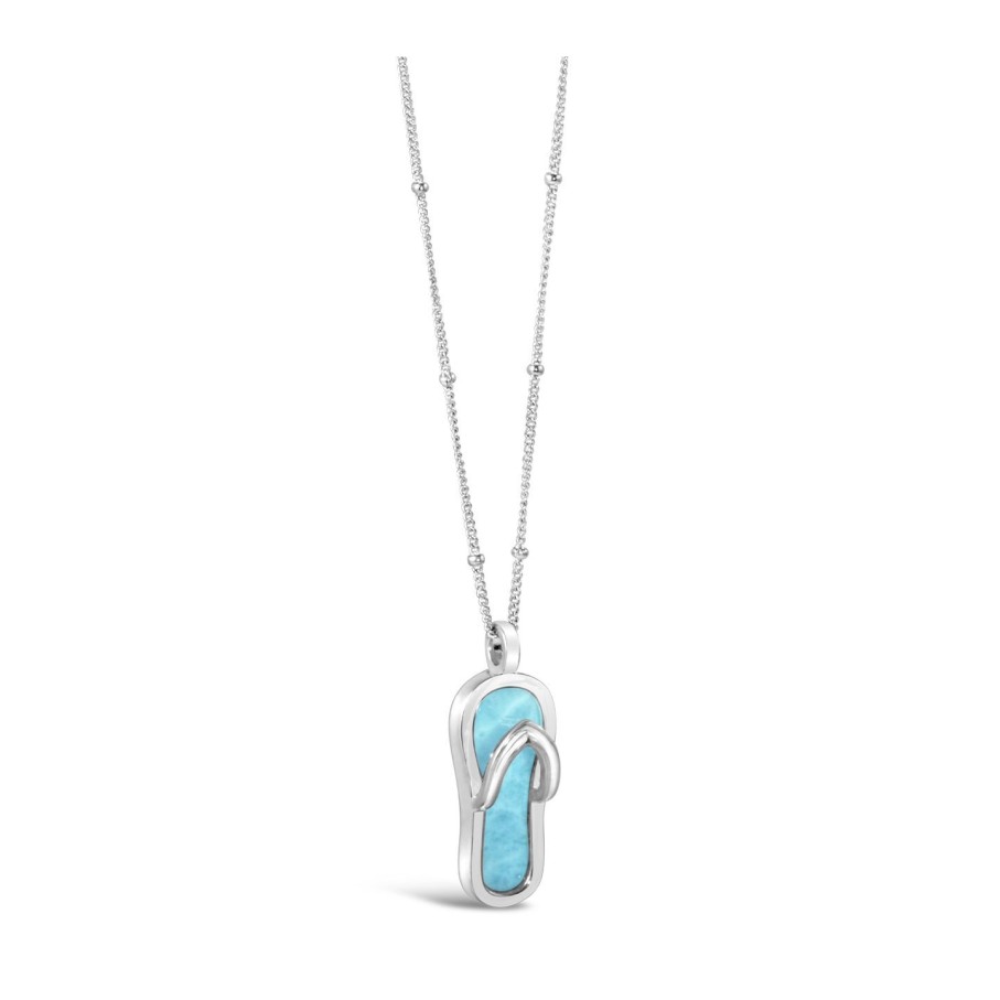 Jewelry Dune Jewelry | Flip Flop Necklace Larimar