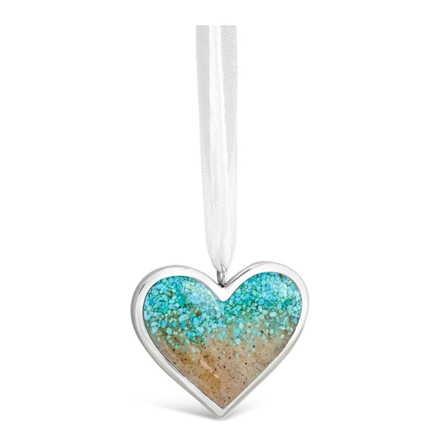 Home Accents Dune Jewelry Ornaments | Heart Ornament - Turquoise Gradient