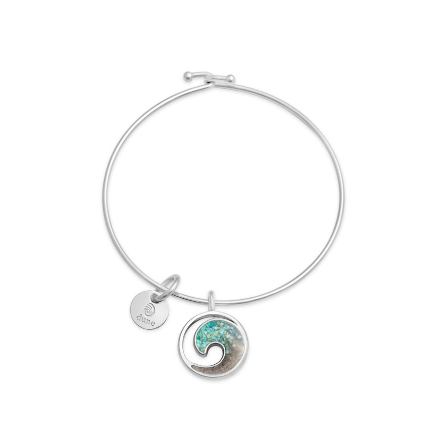 Home Accents Dune Jewelry Happiness Comes In Waves Book | Beach Bangle - Wave - Turquoise Gradient