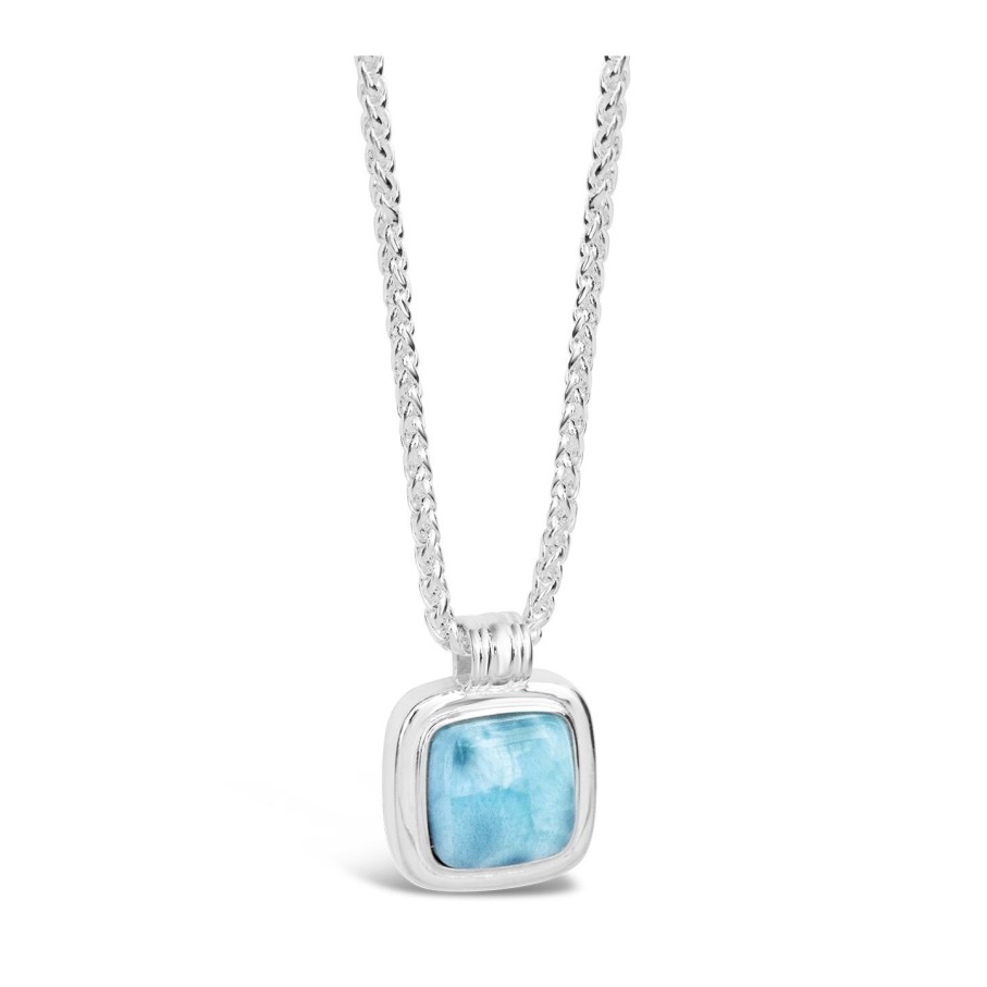 Jewelry Dune Jewelry | Cushion Cut Nautical Necklace - Larimar