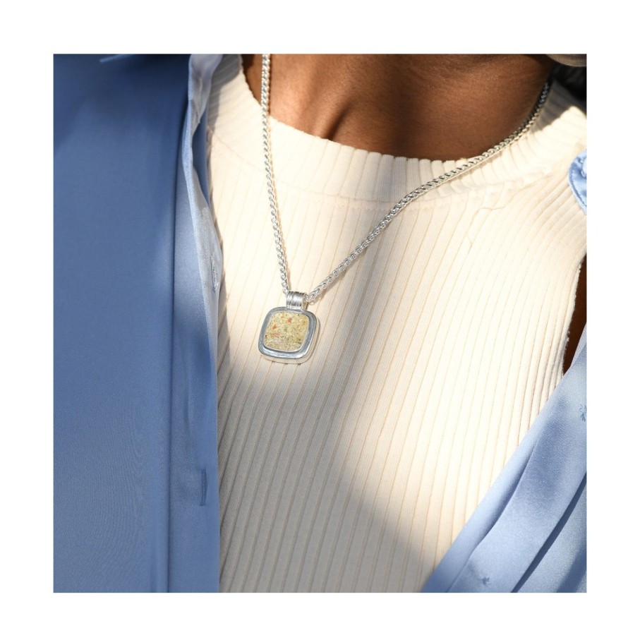 Jewelry Dune Jewelry | Cushion Cut Nautical Necklace - Larimar