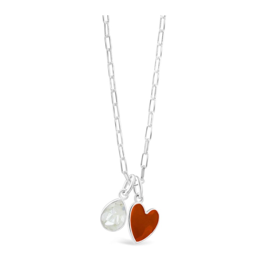 Jewelry Dune Jewelry | Travel Treasures Customizable Red Heart Necklace Set