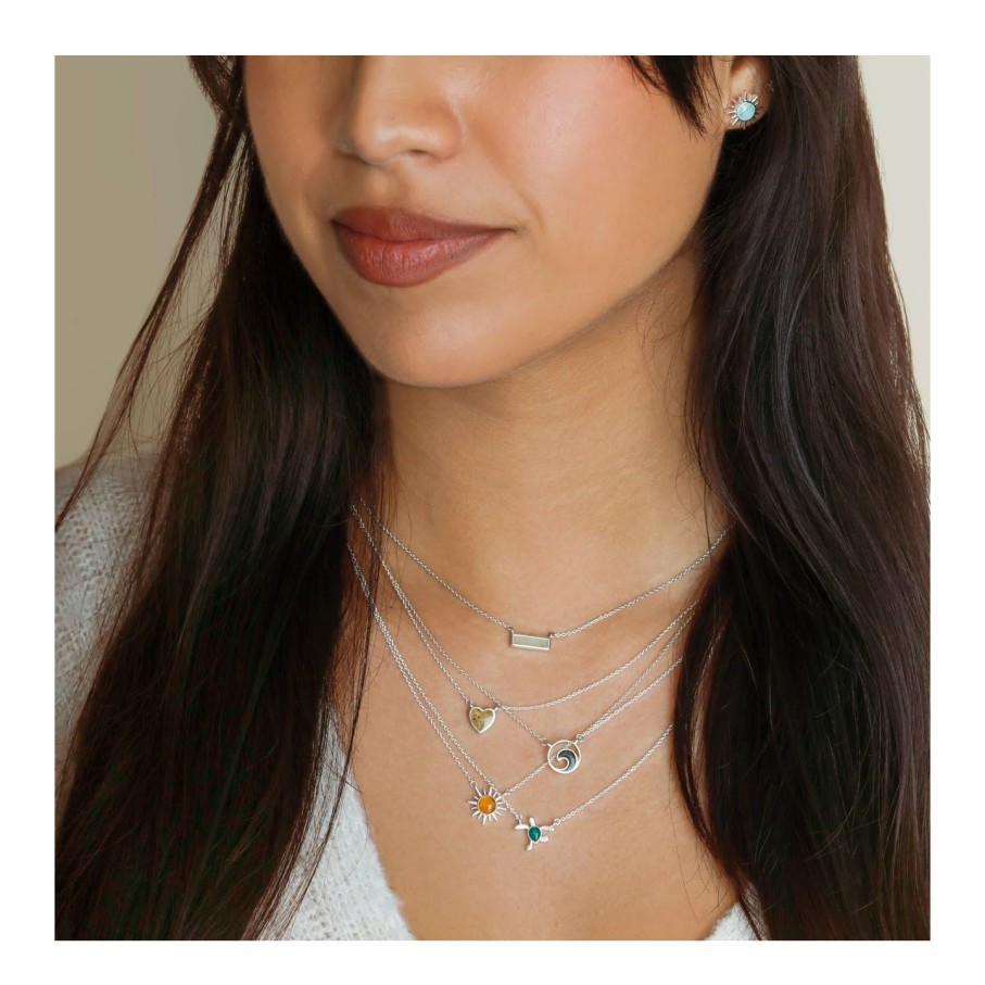 Jewelry Dune Jewelry | Delicate Dune Turtle Necklace