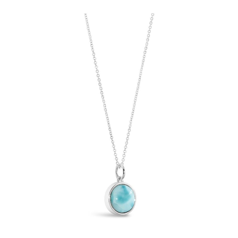 Jewelry Dune Jewelry | Sandglobe Necklace - Larimar And Sand