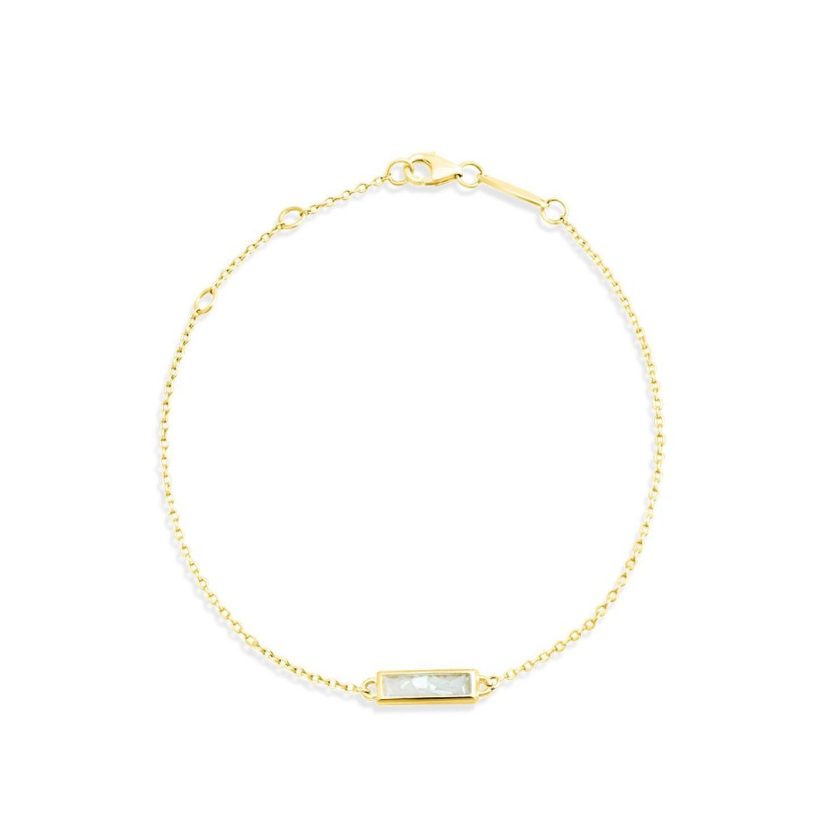 Jewelry Dune Jewelry | Delicate Dune Bar Bracelet - 14K Gold Vermeil