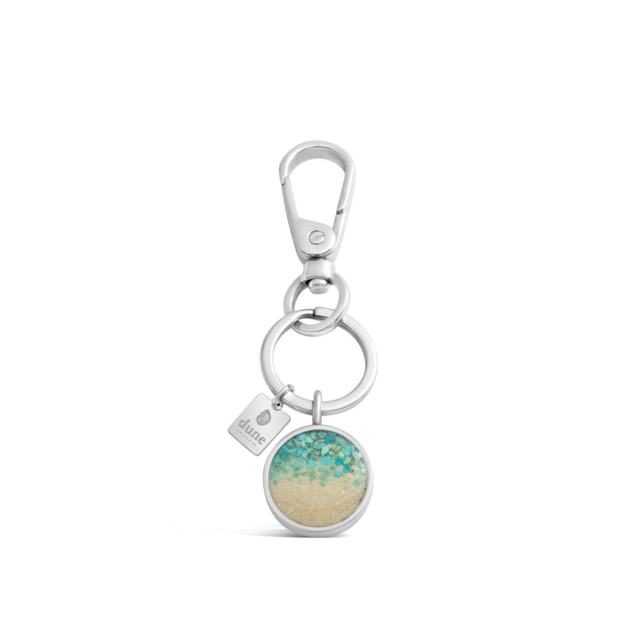 Home Accents Dune Jewelry Key Chains | Keychain And Bag Charm - Round - Turquoise Gradient