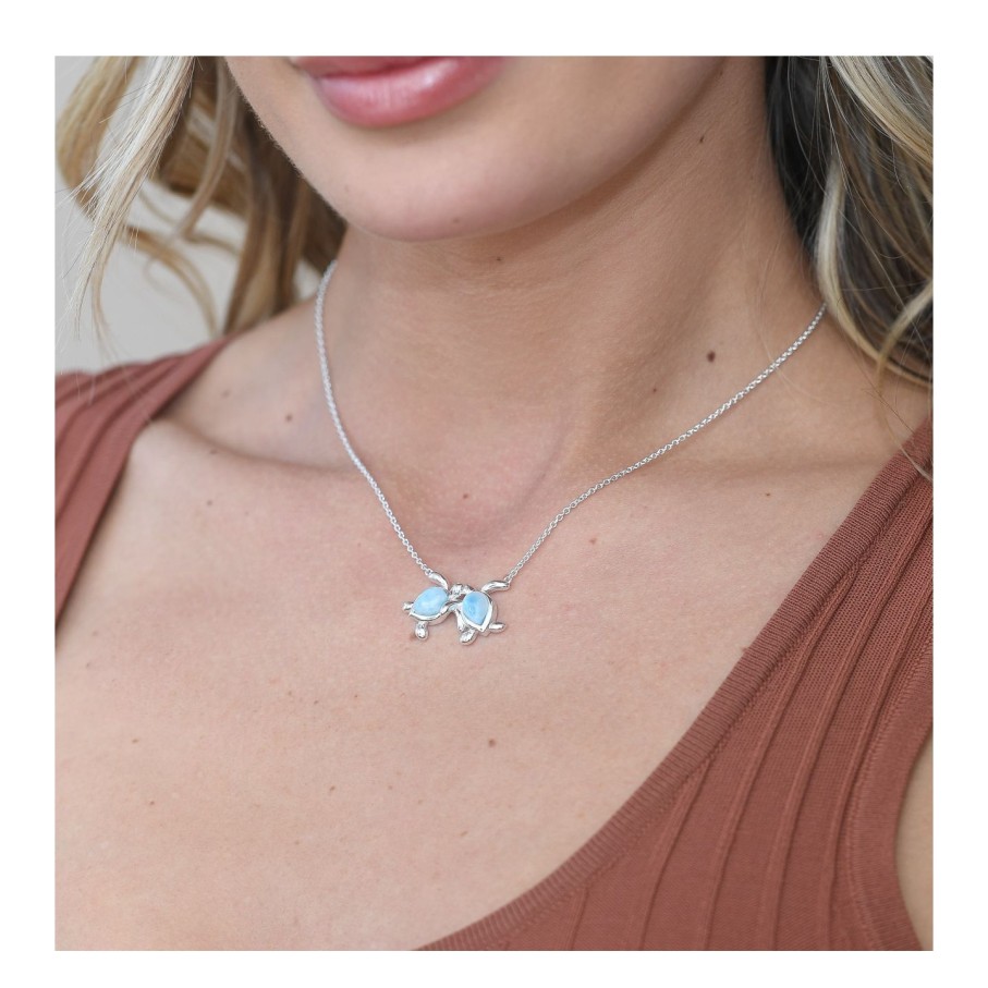 Jewelry Dune Jewelry | Best Friends Turtle Necklace Larimar