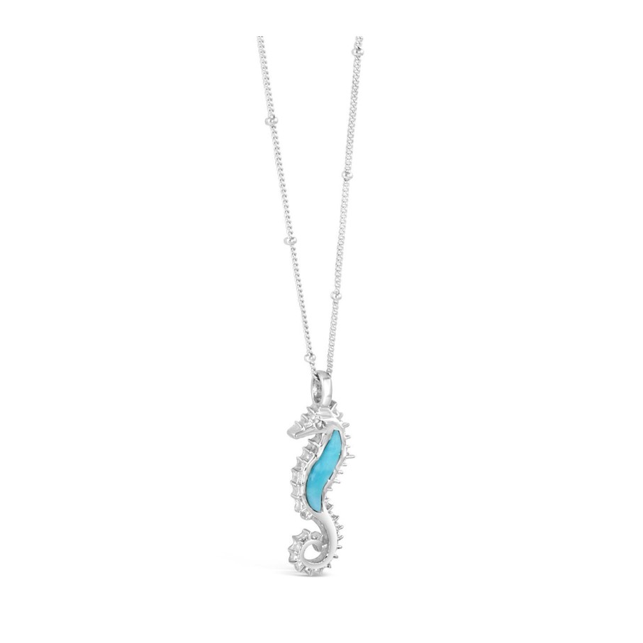 Jewelry Dune Jewelry | Seahorse Necklace Larimar